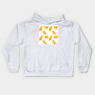 Golden cats-White Kids Hoodie